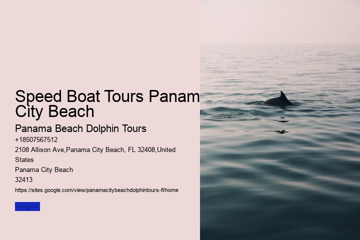 Speed Boat Tours Panama City Beach